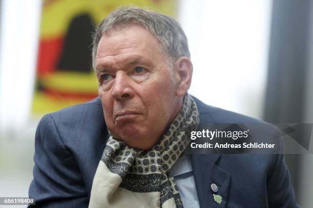 Joachim " Jo " Deckarm during the awarding ceremony of Hermann-Neuberger-Award on May 19, 2017 in Saarbruecken, Germany.