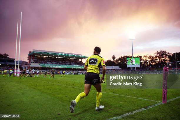 General view during the round 11 NRL match between the South Sydney Rabbitohs and the Melbourne Storm at nib Stadium on May 21, 2017 in Perth,...