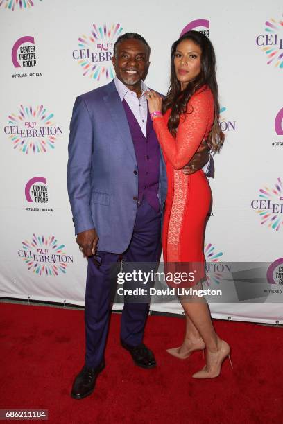 Actor Keith David and actress Merle Dandridge attend the Center Theatre Group's 50th Anniversary Celebration at the Ahmanson Theatre on May 20, 2017...