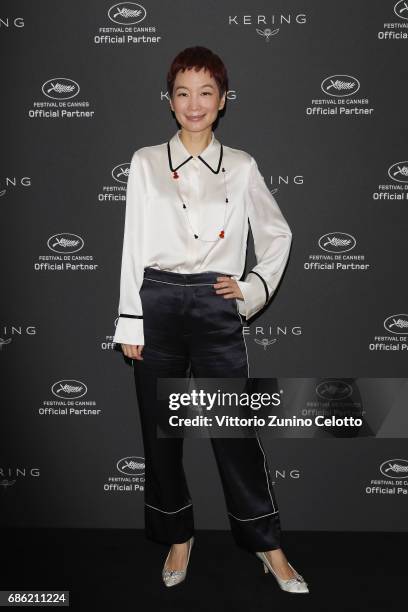 Xiao Xue attends Kering Talks Women In Motion At The 70th Cannes Film Festival at Hotel Majestic on May 21, 2017 in Cannes, France.