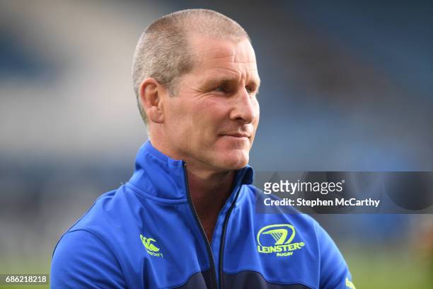 Dublin , Ireland - 19 May 2017; Leinster senior coach Stuart Lancaster during the Guinness PRO12 Semi-Final match between Leinster and Scarlets at...