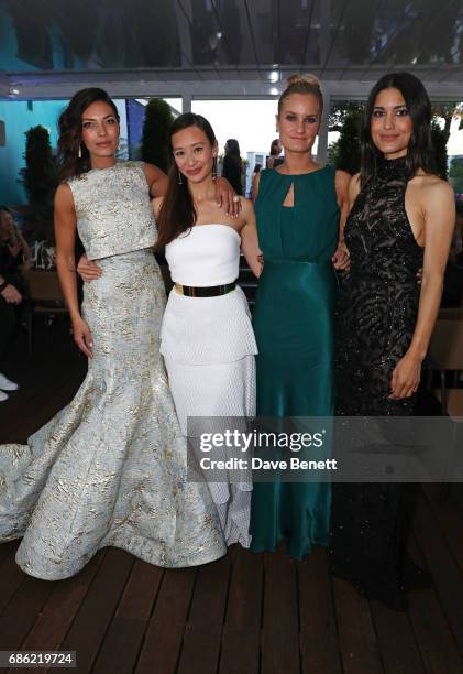 Nicole Sheridan, Joanna Natasegara, Alexandria Jackson and Julia Jones attend The Weinstein Company pre-reception of "Wind River" in association with...