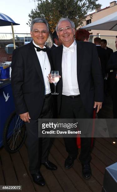 Victor Hadida and Samuel Hadida attend The Weinstein Company pre-reception of "Wind River" in association with Grey Goose Vodka, de Grisogono, and...