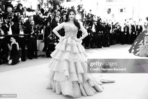 Aishwarya Rai attends the '120 Beats Per Minute ' screening during the 70th annual Cannes Film Festival at on May 27, 2017 in Cannes, France.