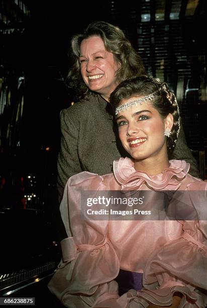 Brooke Shields and her mom, Teri Shields circa 1981 in New York City.