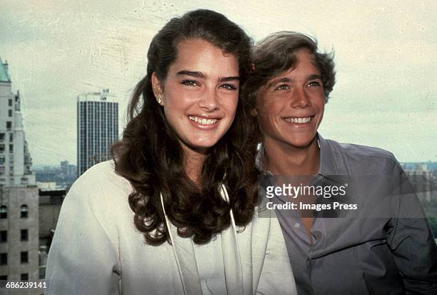 Brooke Shields and "Blue Lagoon" co-star Christopher Atkins circa 1980 in New York City.