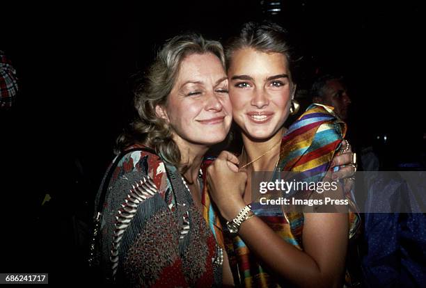 Brooke Shields and her mom, Teri Shields circa 1981 in New York City.