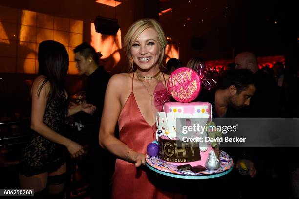 Actress Candice King celebrates her birthday at the Light Nightclub at the Mandalay Bay Resort and Casino on May 21, 2017 in Las Vegas, Nevada.
