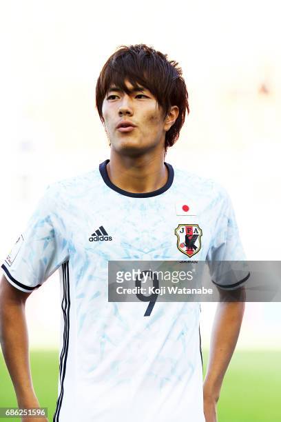 Koki Ogawa of Japan looks on during the FIFA U-20 World Cup SKorea Republic 2017 group D match between South Africa and Japan at Suwon World Cup...