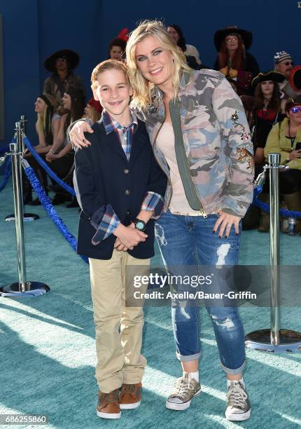 Actress Alison Sweeney and son Benjamin Sanov arrive at the premiere of Disney's 'Pirates of the Caribbean: Dead Men Tell No Tales' at Dolby Theatre...