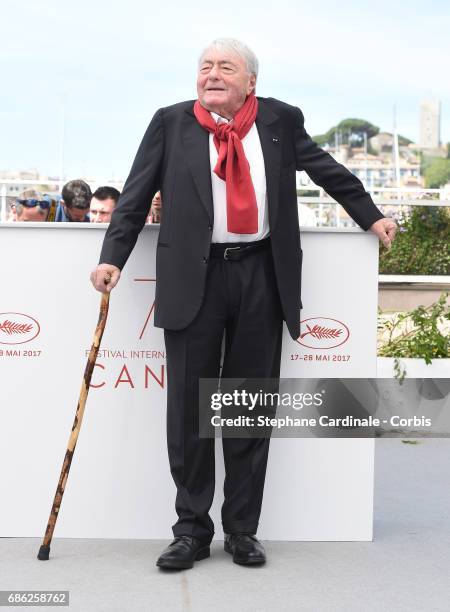 Director Claude Lanzmann attends the "Napalm" photocall during the 70th annual Cannes Film Festival at Palais des Festivals on May 21, 2017 in...