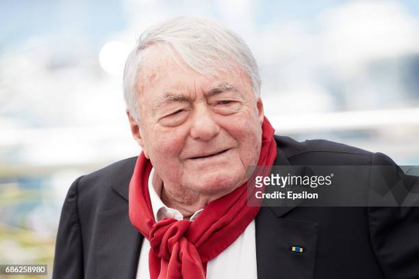 Claude Lanzmann attends the "Napalm" photocall during the 70th annual Cannes Film Festival at Palais des Festivals on May 21, 2017 in Cannes, France.