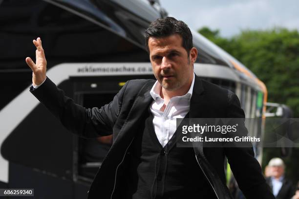 Marco Silva, Manager of Hull City arrives at the stadium prior to the Premier League match between Hull City and Tottenham Hotspur at the KC Stadium...