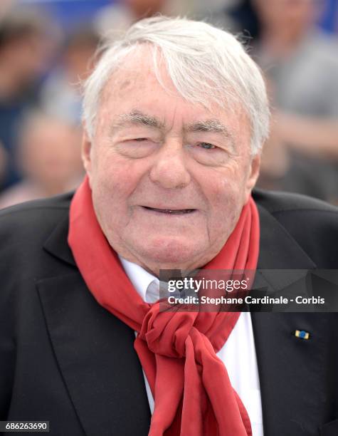 Director Claude Lanzmann attends the "Napalm" photocall during the 70th annual Cannes Film Festival at Palais des Festivals on May 21, 2017 in...