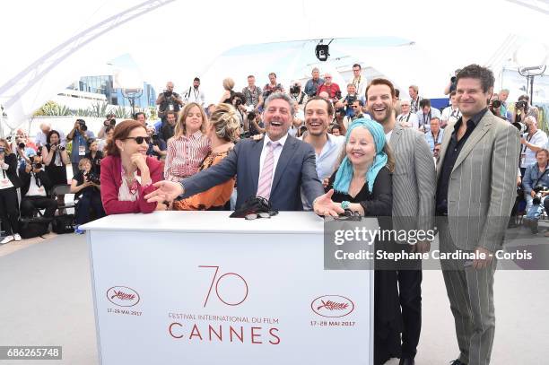 Screenwriter Margaret Mazzantini, actors Nicole Centanni, Jasmine Trinca, director Sergio Castellitto and actors Stefano Accorsi, Hanna Schygulla,...