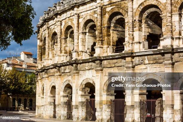 roman arena, nîmes, gard,france - nimes stock pictures, royalty-free photos & images