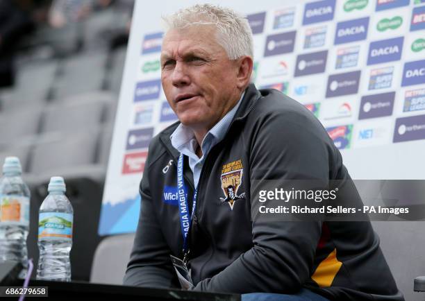 Huddersfield Giants head coach Rick Stone during day two of the Betfred Super League Magic Weekend at St James' Park, Newcastle.