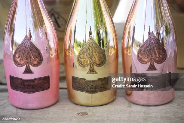 Atmosphere at the 'Ace of Spades' and Three Six Zero Entertainment Cannes Film Festival Celebration with Champagne Armand de Brignac at Les Hauts de...