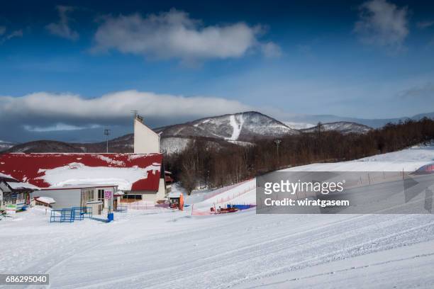 hachimantai ski resort - 岩手山 ストックフォトと画像