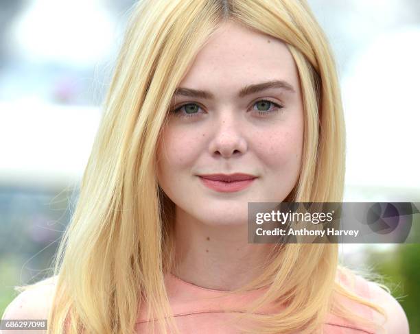 Elle Fanning attends the "How To Talk To Girls At Parties" Photocall during the 70th annual Cannes Film Festival at Palais des Festivals on May 21,...