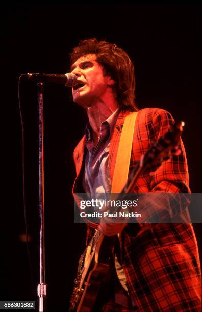 Ray Davies of the Kinks at the UIC Pavilion in Chicago, Illinois, in Chicago, Illinois, April 10, 1983.
