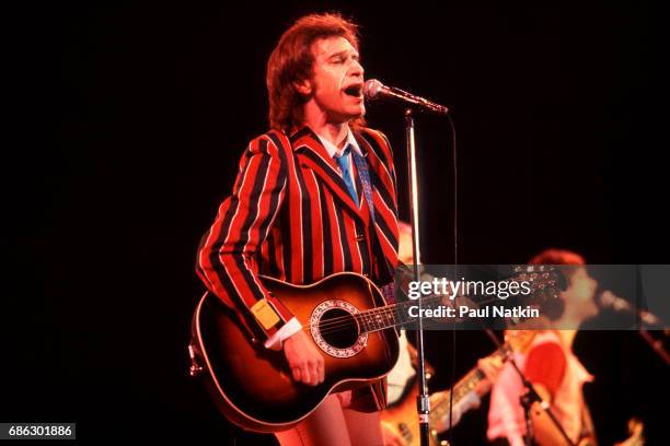 Ray Davies of the Kinks at the UIC Pavilion in Chicago, Illinois, in Chicago, Illinois, April 10, 1983.