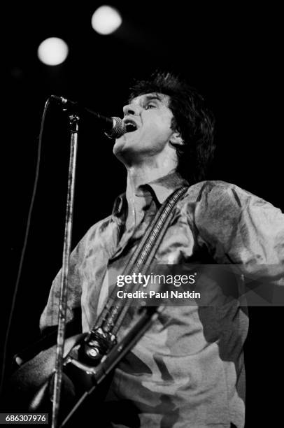 Ray Davies of the Kinks at the UIC Pavilion in Chicago, Illinois, December 2, 1984.