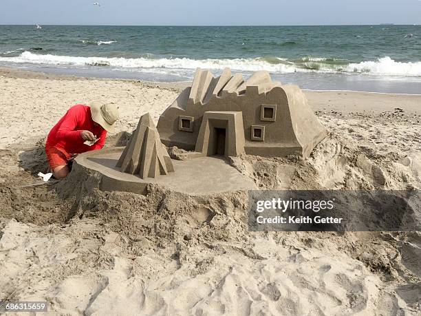 hobbies - sand sculpture stock pictures, royalty-free photos & images