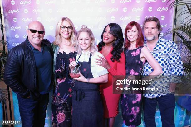 Dean Norris, Jenn Lyon, Brooke Williamson, Niecy Nash, Carrie Preston and Eliot Laurence attend the TNT Supper Club: Claws brunch event during TNT at...
