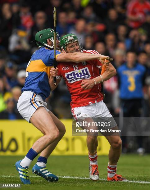 Tipperary , Ireland - 21 May 2017; Alan Cadogan of Cork in action against Cathal Barrett of Tipperary during the Munster GAA Hurling Senior...