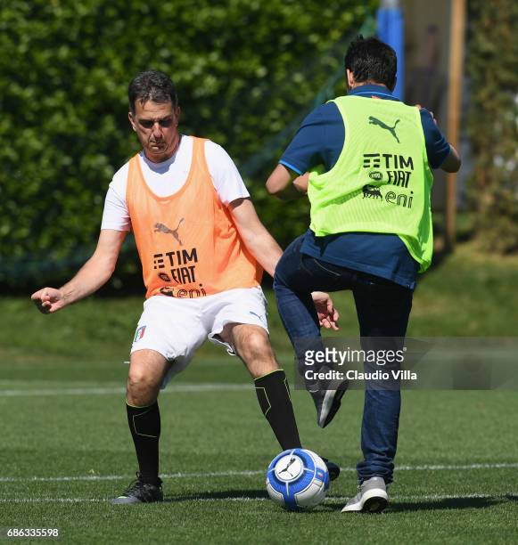 General Director FIGC Michele Uva in action during a friendly match during the Italian Football Federation Kick Off Seminar on May 21, 2017 in...