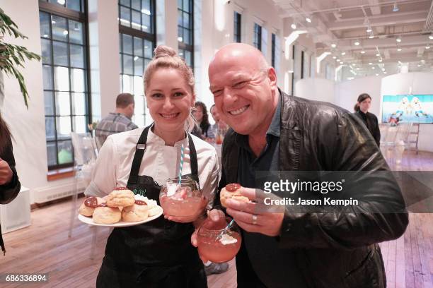 Top Chef winner Brooke Williamson and actor Dean Norris attend the TNT Supper Club: Claws brunch event during TNT at Vulture Festival at West Edge on...