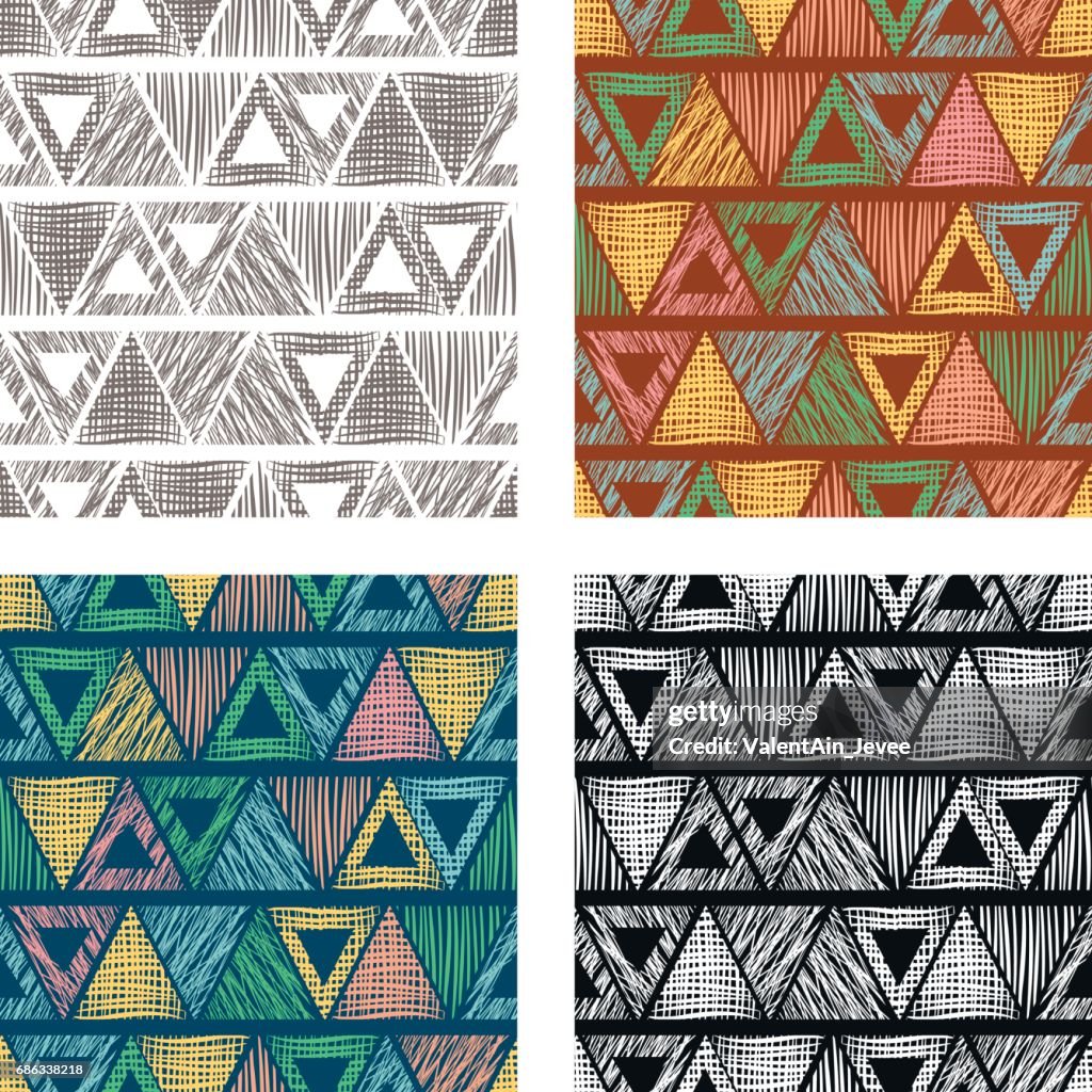 Conjunto De Patrones Geométricos De Vector Transparente Con Triángulos Fondo Sin Fin Pastel Con Mano Dibuja Figuras Geométricas Textured Imprimir Plantilla Para Envoltura Fondos Web Fondos De Pantalla Cubierta Ilustración de stock - Conjunto De Patrones Geométricos De Vector Transparente Con Triángulos Fondo Sin Fin Pastel Con Mano Dibuja Figuras Geométricas Textured Imprimir Plantilla Para Envoltura Fondos Web Fondos De Pantalla Cubierta Ilustración de stock -