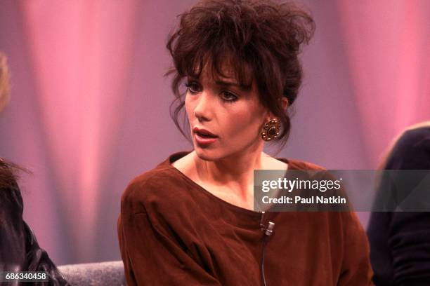 Actress Stephanie Kramer on the Oprah Winfrey Show in Chicago, Illinois, October 12, 1987.