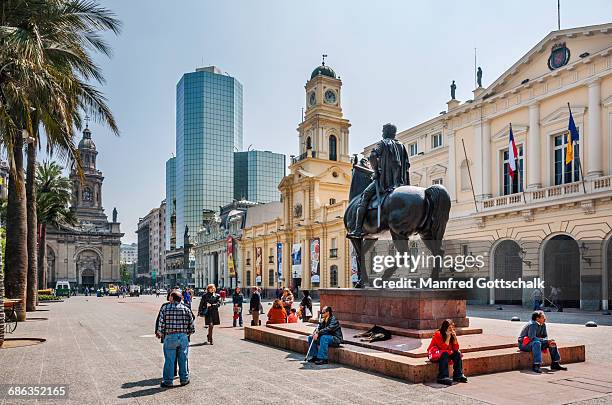 plaza de armas santiago - santiago chile fotografías e imágenes de stock