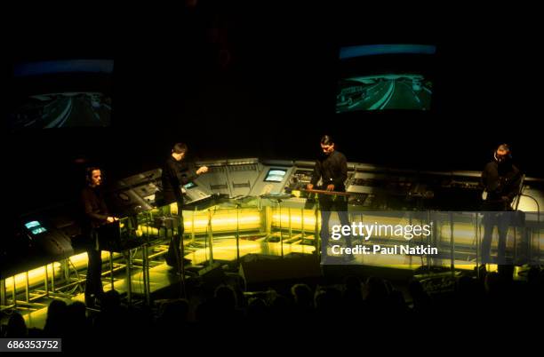 Kraftwerk performing at the Park West in Chicago, Illinois, July 27, 1981.