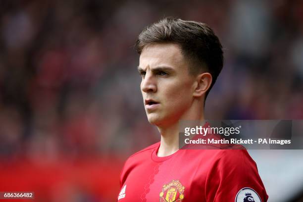 Manchester United's Josh Harrop during the Premier League match at Old Trafford, Manchester.