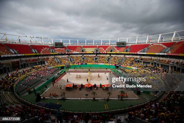 General view during the Women's Finals match against Agatha Bednarczuk and Eduarda Santos Lisboa of Brazil and Sarah Pavan and Melissa Humana-Paredes...