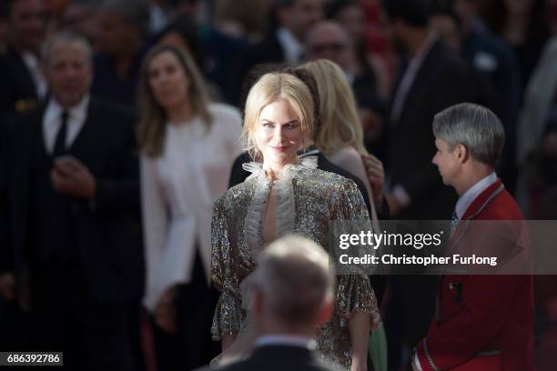 Nicole Kidman departs after the 'How To Talk To Girls At Parties' screening during the 70th annual Cannes Film Festival at on May 21, 2017 in Cannes,...