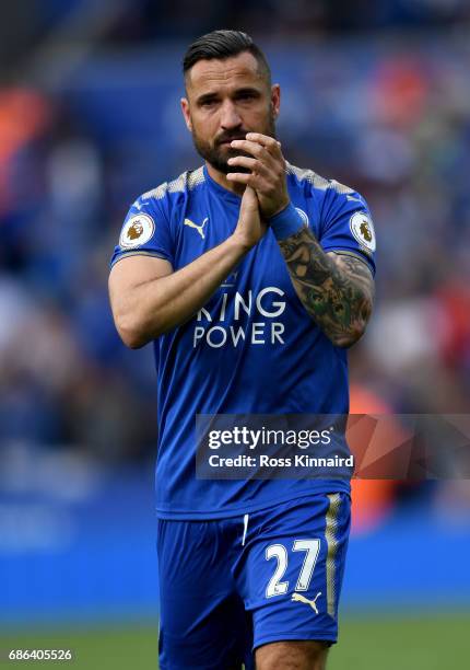 Marcin Wasilewski of Leicester after calling time on his Leicester City career after the Premier League match between Leicester City and Bournemouth...