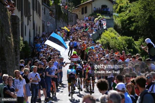 100th Tour of Italy 2017 / Stage 15 Peloton / Bergamo Alta 371m / Public / Fans / Landscape / Valdengo - Bergamo / Giro /