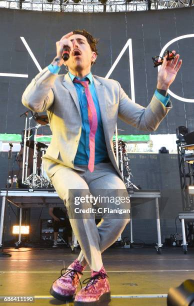 Singer Davey Havok of Dreamcar and AFI performs during the 2017 KROQ Weenie Roast Y Fiesta at StubHub Center on May 20, 2017 in Carson, California.