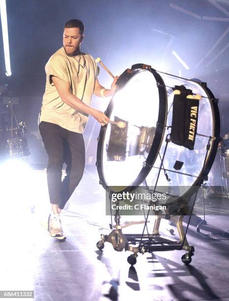 Dan Reynolds of Imagine Dragons performs during the 2017 KROQ Weenie Roast Y Fiesta at StubHub Center on May 20, 2017 in Carson, California.