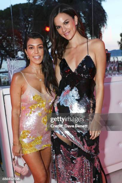 Kourtney Kardashian and Allie Rizzo attend a dinner hosted by Jamie Reuben & Michael Kives with Arnold Schwarzenegger to celebrate Jean-Michel...