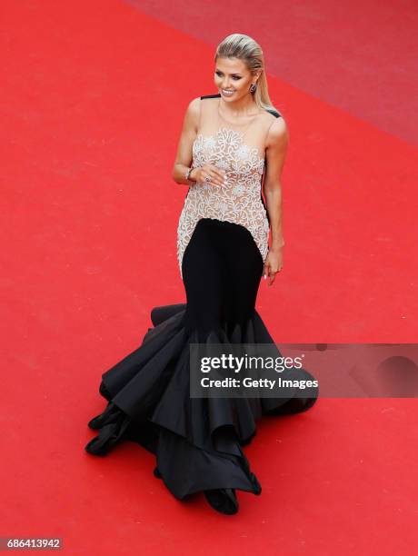 Television presenter Victoria Bonya attends "The Meyerowitz Stories" premiere during the 70th annual Cannes Film Festival at Palais des Festivals on...