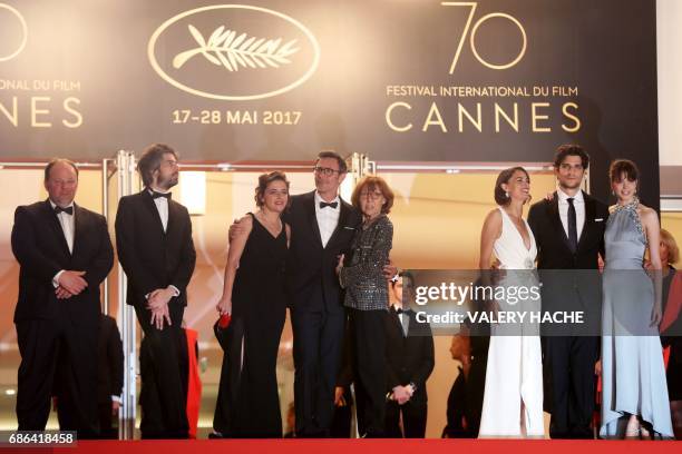 French actor Gregory Gadebois, French actor Misha Lescot, French producer Florence Gastaud, French director Michel Hazanavicius, French...