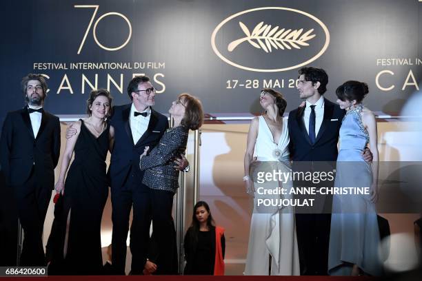 French actor Misha Lescot, French producer Florence Gastaud, French director Michel Hazanavicius, French actress/director and French director...