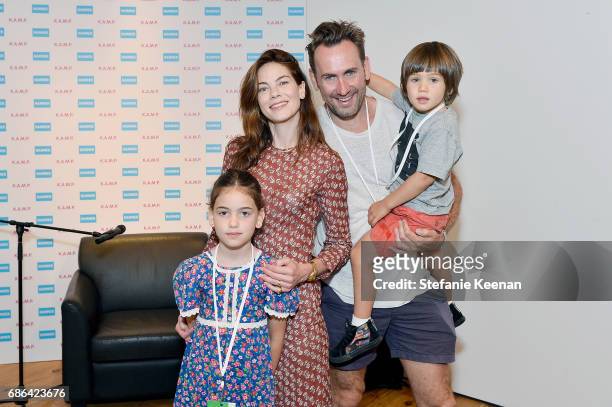 Willow Katherine White, Michelle Monaghan; Peter White and Tommy Francis White attend Hammer Museum K.A.M.P. 2017 on May 21, 2017 in Los Angeles,...