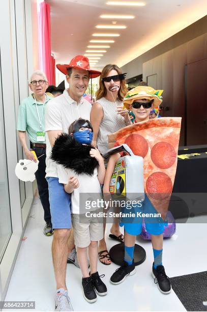 Candace Nelson, Charles Nelson and sons attend Hammer Museum K.A.M.P. 2017 on May 21, 2017 in Los Angeles, California.