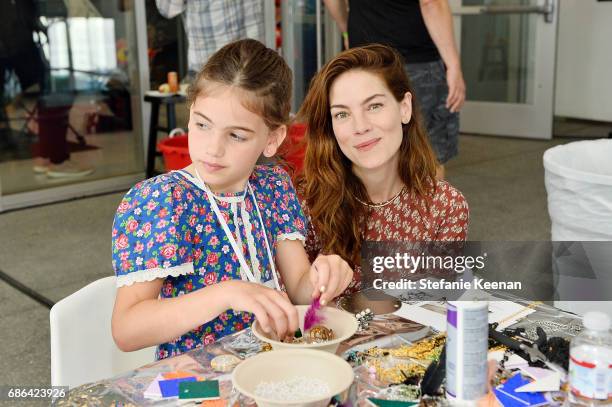 Michelle Monaghan and Willow Katherine White attend Hammer Museum K.A.M.P. 2017 on May 21, 2017 in Los Angeles, California.